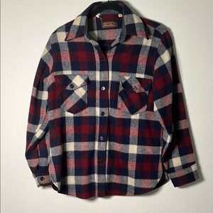 Vintage Eddie Bauer Wool Flannel Button Down Shirt